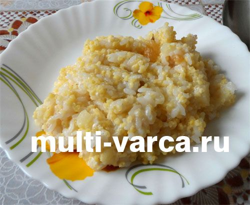 Рисово-пшоняна каша в мультиварці