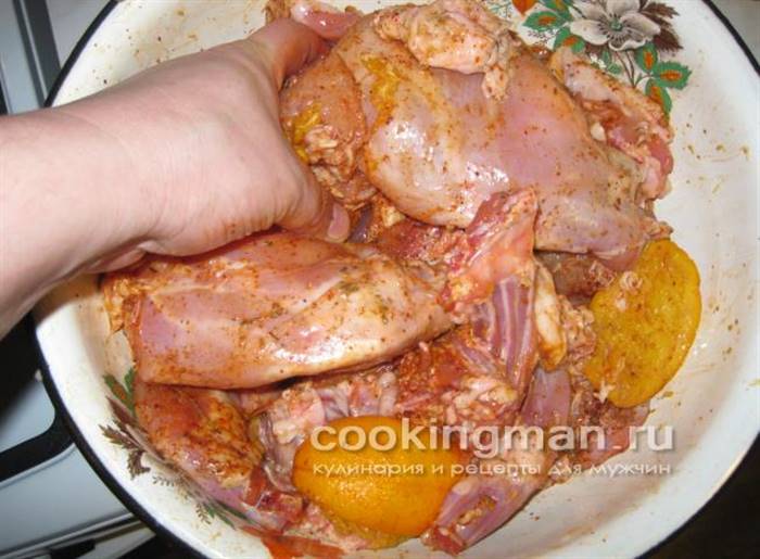 рецепт запеченого кролика