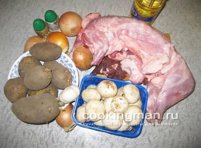 рецепт запеченого кролика